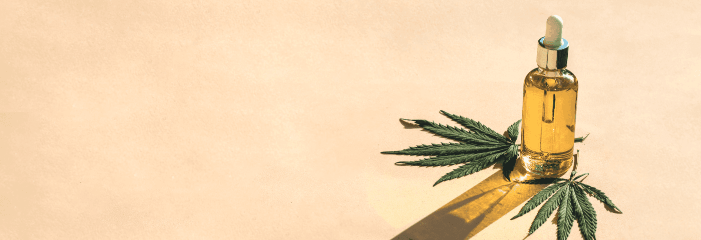 Cannabis Blatt und Extrakt mit Schatten